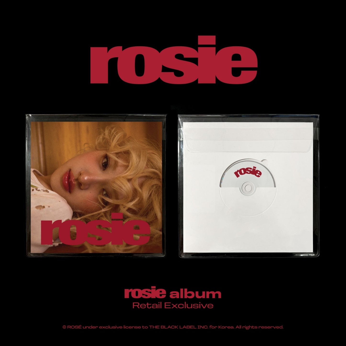 ROSÉ first studio album ‘rosie’ (Retail Exclusive) - YG SELECT
