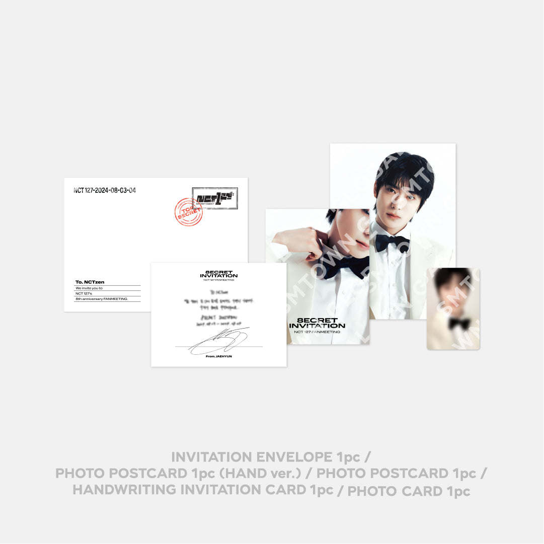 INVITATION SET - 2024 NCT 127 8th ANNIVERSARY FANMEETING '8ECRET INVITATION' MD