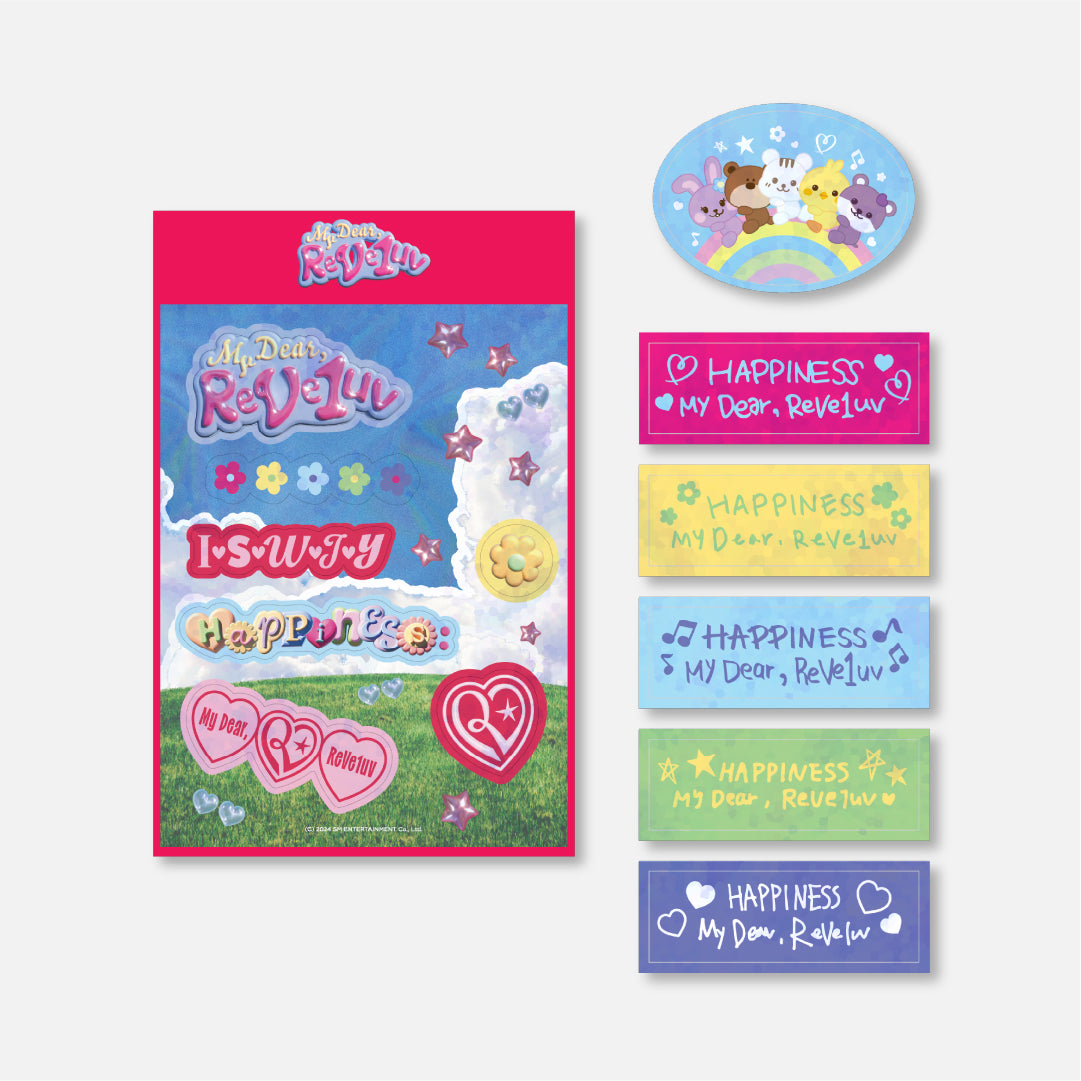 REMOVABLE STICKER SET - 2024 Red Velvet FANCON TOUR 'HAPPINESS : My Dear, ReVe1uv' MD