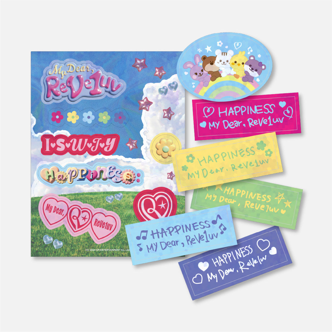REMOVABLE STICKER SET - 2024 Red Velvet FANCON TOUR 'HAPPINESS : My Dear, ReVe1uv' MD