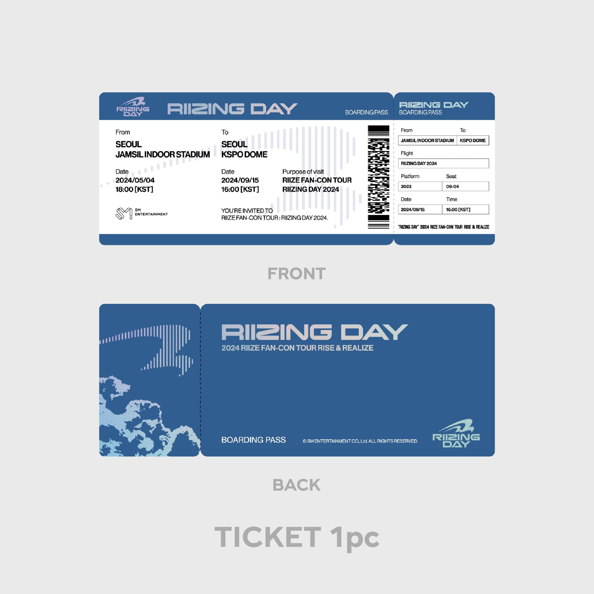 BOARDING PASS SET - 2024 RIIZE FAN-CON 'RIIZING DAY' FINALE MD
