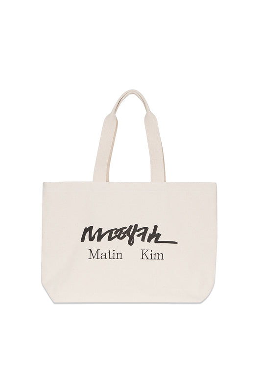 APEC HANGEUL LOGO ECOBAG IN IVORY