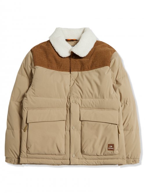 CRUDURROY-P (Corduroy P) UNI Down Jacket_Beige