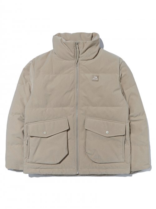 CORDURROY BASIC (Corduroy Basic) UNI Down Jacket_Beige