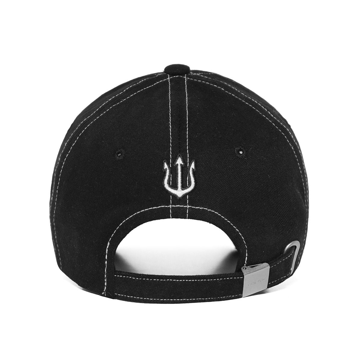 ★[SEVENTEEN Seungkwan Worn] 【VERUTUM】Wave Logo Pigment Stitch Ball Cap Black