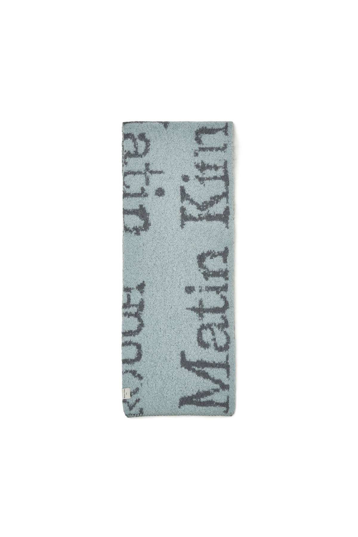 CRACKED LOGO MUFFLER IN LIGHT BLUE