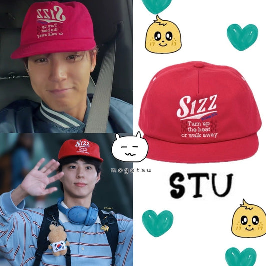 Sizz Embroidery Ball Cap Red