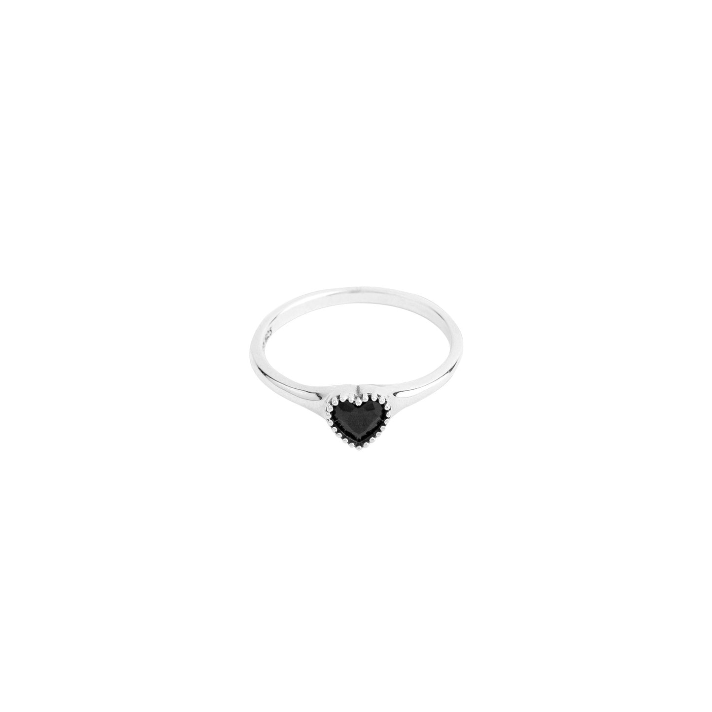 [FLAWLESS] Black Heart Ring - YG SELECT