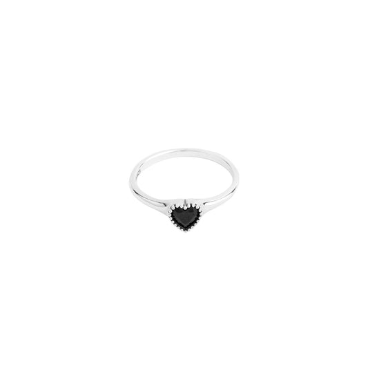 [FLAWLESS] Black Heart Ring - YG SELECT