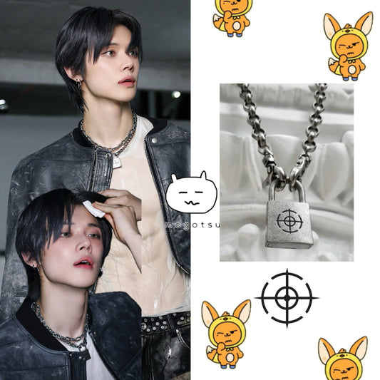 lock-motivated chain necklace [ MINI _ O chain ]