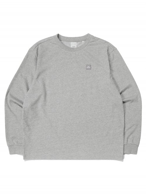 BASIC (Basic) UNI Long-Sleeved T-shirt_Melange GREY