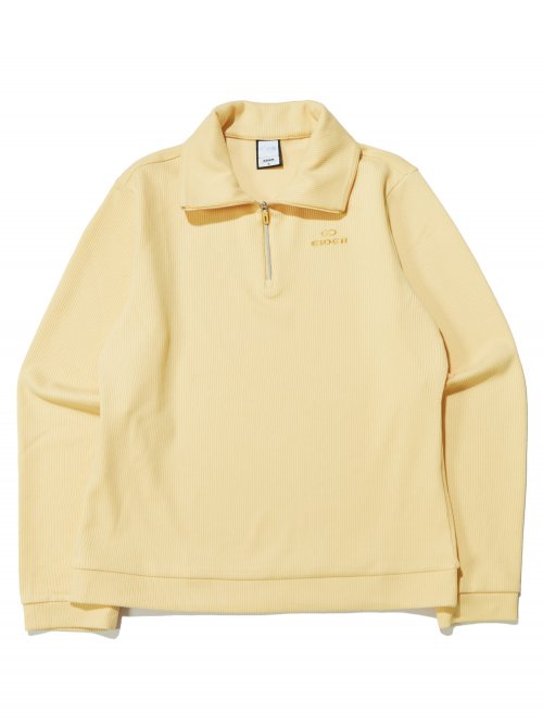 FNECK (pnick) β zip-up t-shirt_HONEY MUSTARD