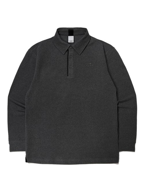 BRUSH (Brush) α Polo T-shirt_Heather Grey