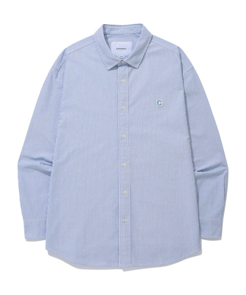Oxford Stripe Shirt Blue