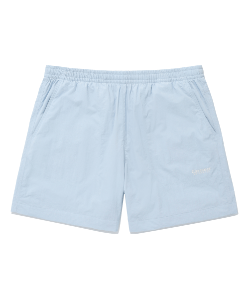 Windbreaker shorts light blue