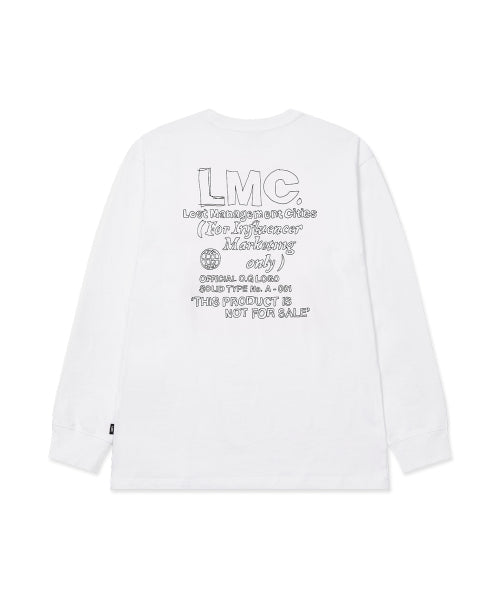 FN DOODLE LONG SLV TEE white