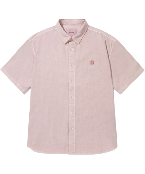 Pigment Oxford Half Shirt Pink