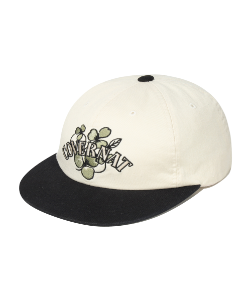 Clover washed cap ivory