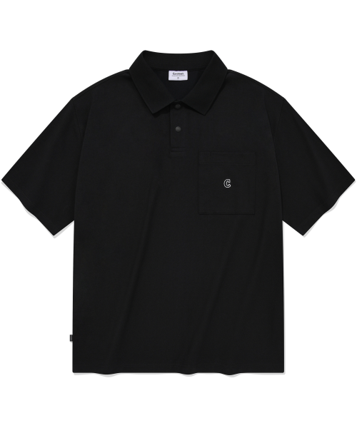 Authentic Pocket Collar T-Shirt Black