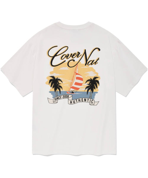 SUNSET BOAT GRAPHIC T-SHIRTS