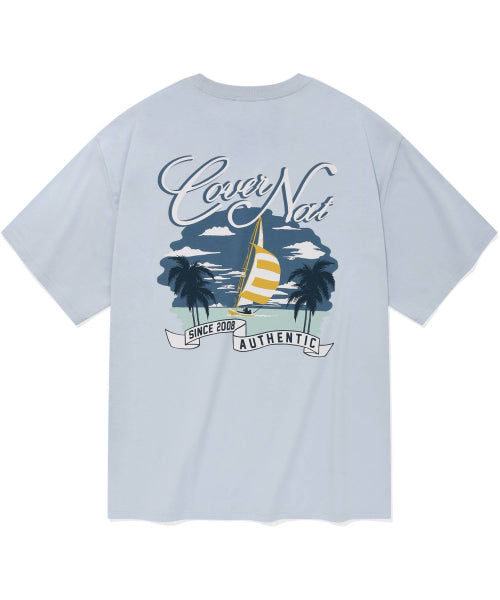 SUNSET BOAT GRAPHIC T-SHIRTS
