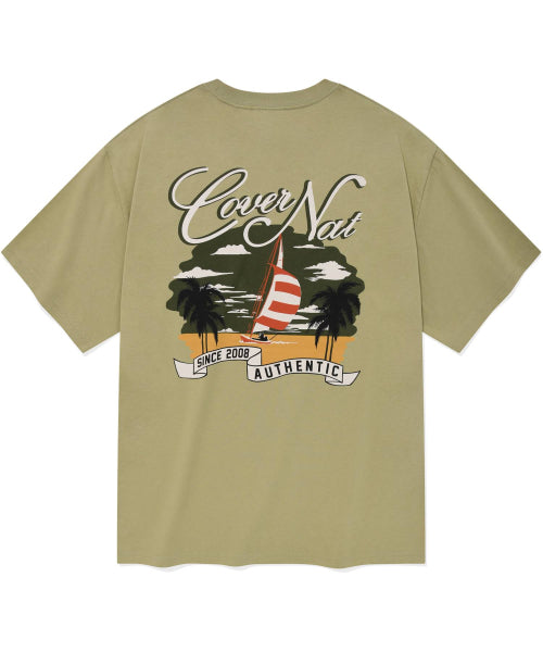 SUNSET BOAT GRAPHIC T-SHIRTS