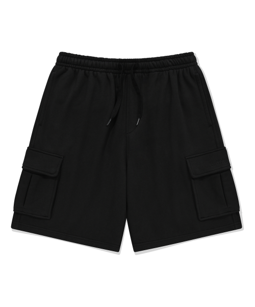 Sweat Cargo Shorts Black