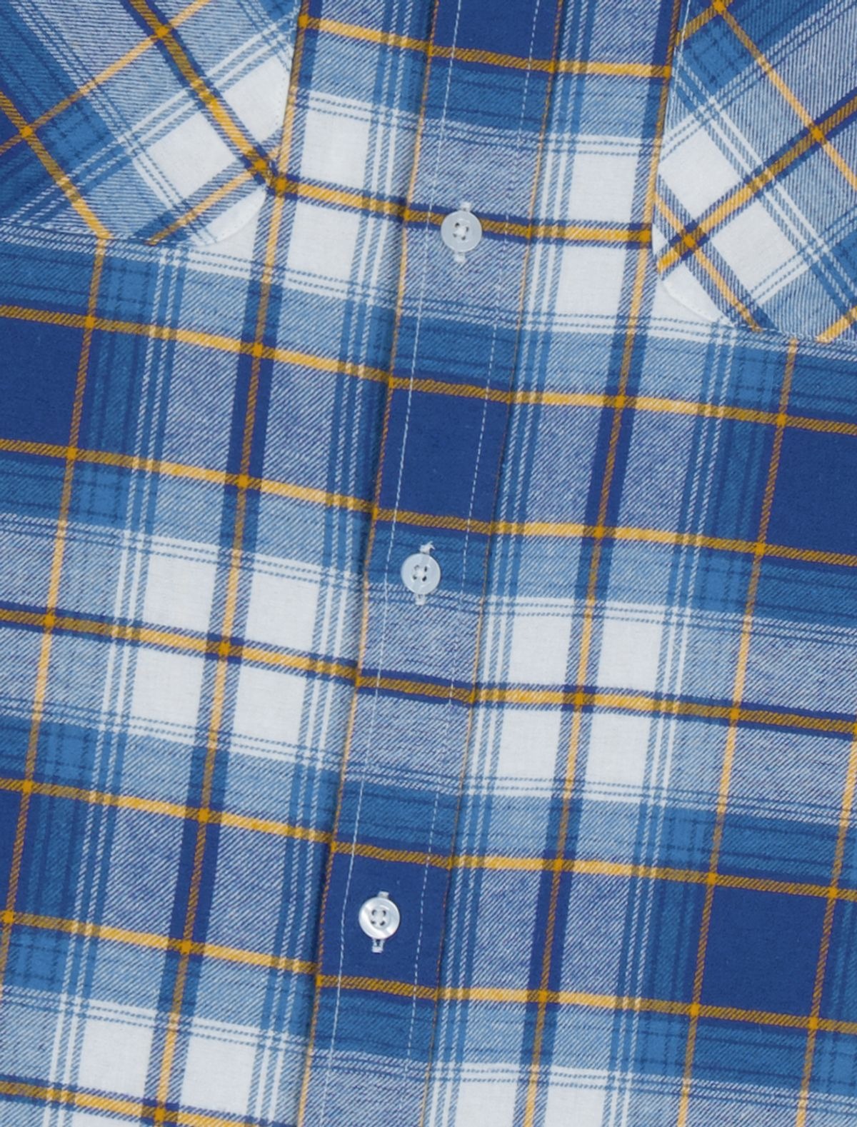 ★[LE SSERAFIM Chaewon Worn] 【YESEYESEE】Flannel Check Shirt Blue