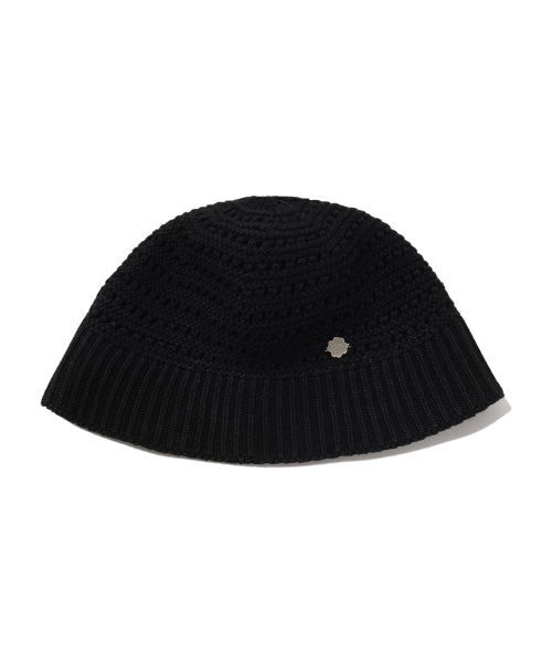 Summer knit hat black