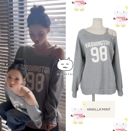 98 Off-shoulder sweatshirt