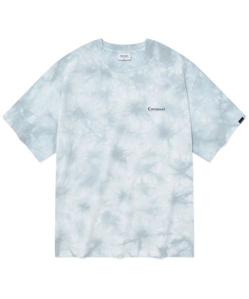 Authentic Oversized Dying T-Shirt Light Blue