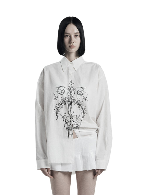 Della shirt in white