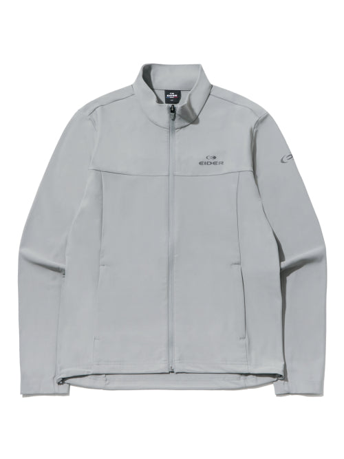 POP Women's tricot training jacket_Misty gray