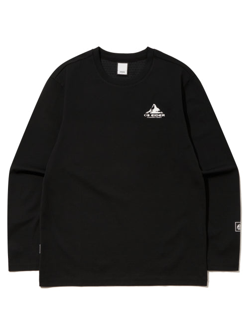 THERMOLOCK (Curmolak) α Long-Sleeved Round T-shirt_Black