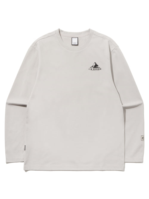 THERMOLOCK (Curmolak) α Long-sleeved Round T-shirt_OATMAL GREY