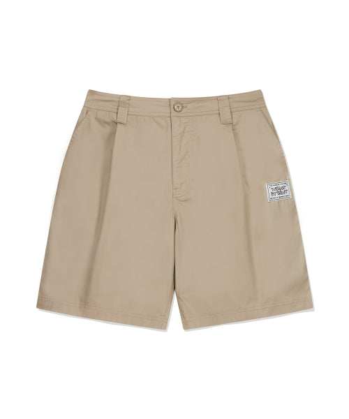 Logo Label Chino Shorts Beige