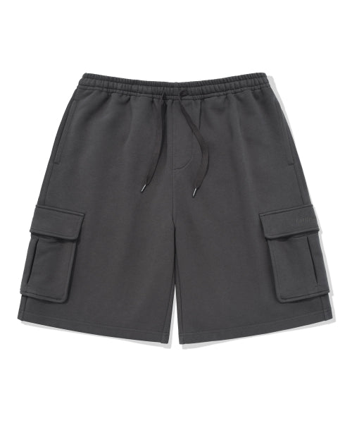 Sweat Cargo Shorts Charcoal