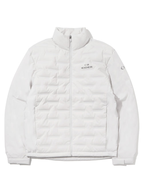 POP Welding Men's Slim Down Jacket_Light Gray