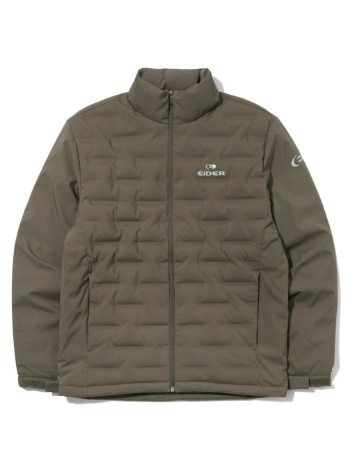 POP Welding Men's Slim Down Jacket_Dark Beige