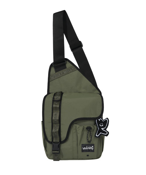 Corduroy Webbing Body Bag Khaki