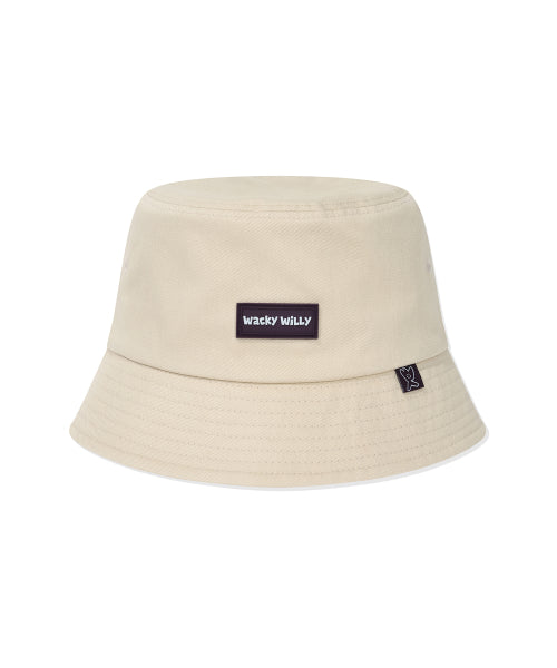 Basic bucket hat beige