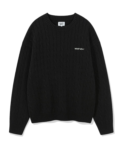 Basic Cable Organization Pullover Black