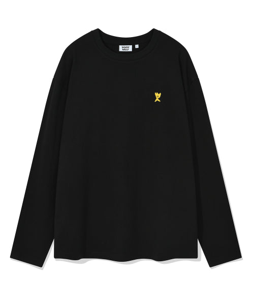 Basic Type Long-Sleeved Black