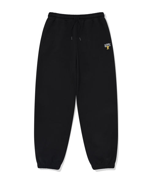 Basic sweater jogger pants black