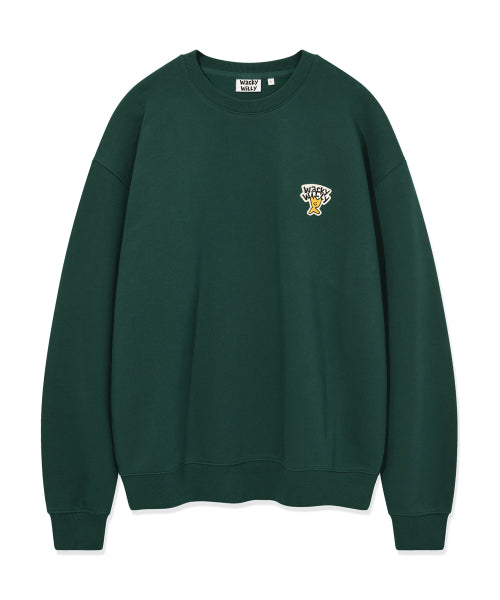 Basic logo and pen sweatshirt green