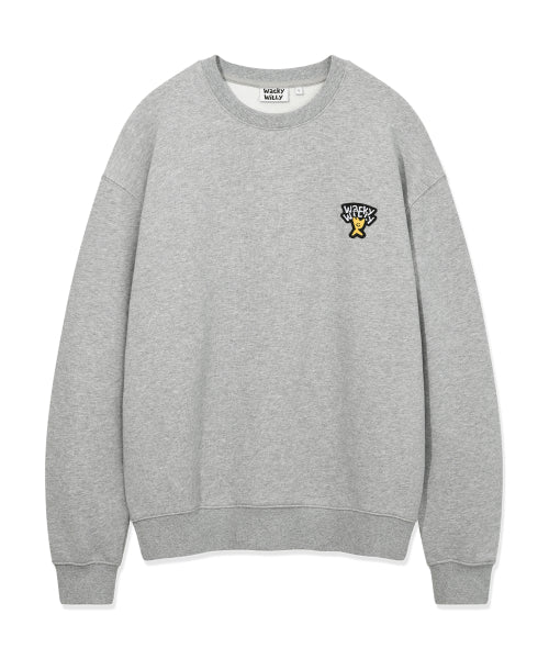 Basic logo and pen sweatshirt gray