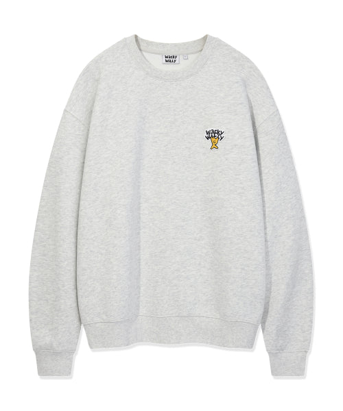 Basic logo Wappen sweatshirt light gray