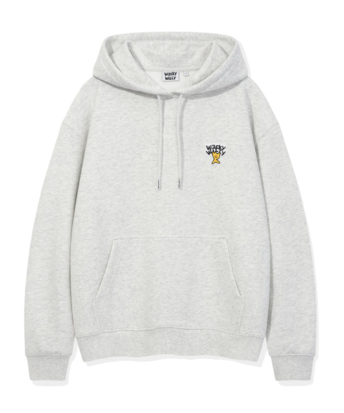 Basic Logo Wappen Hood Light Gray