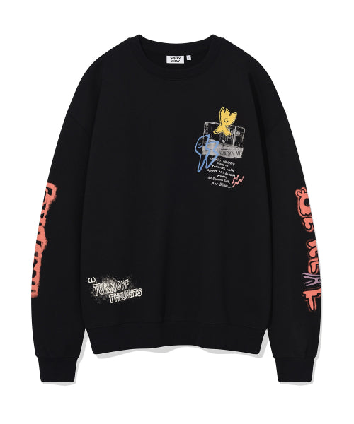 Graffiti sweatshirt black