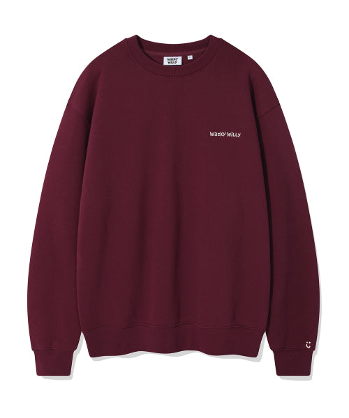 Signature logo sweatshirt burgundy